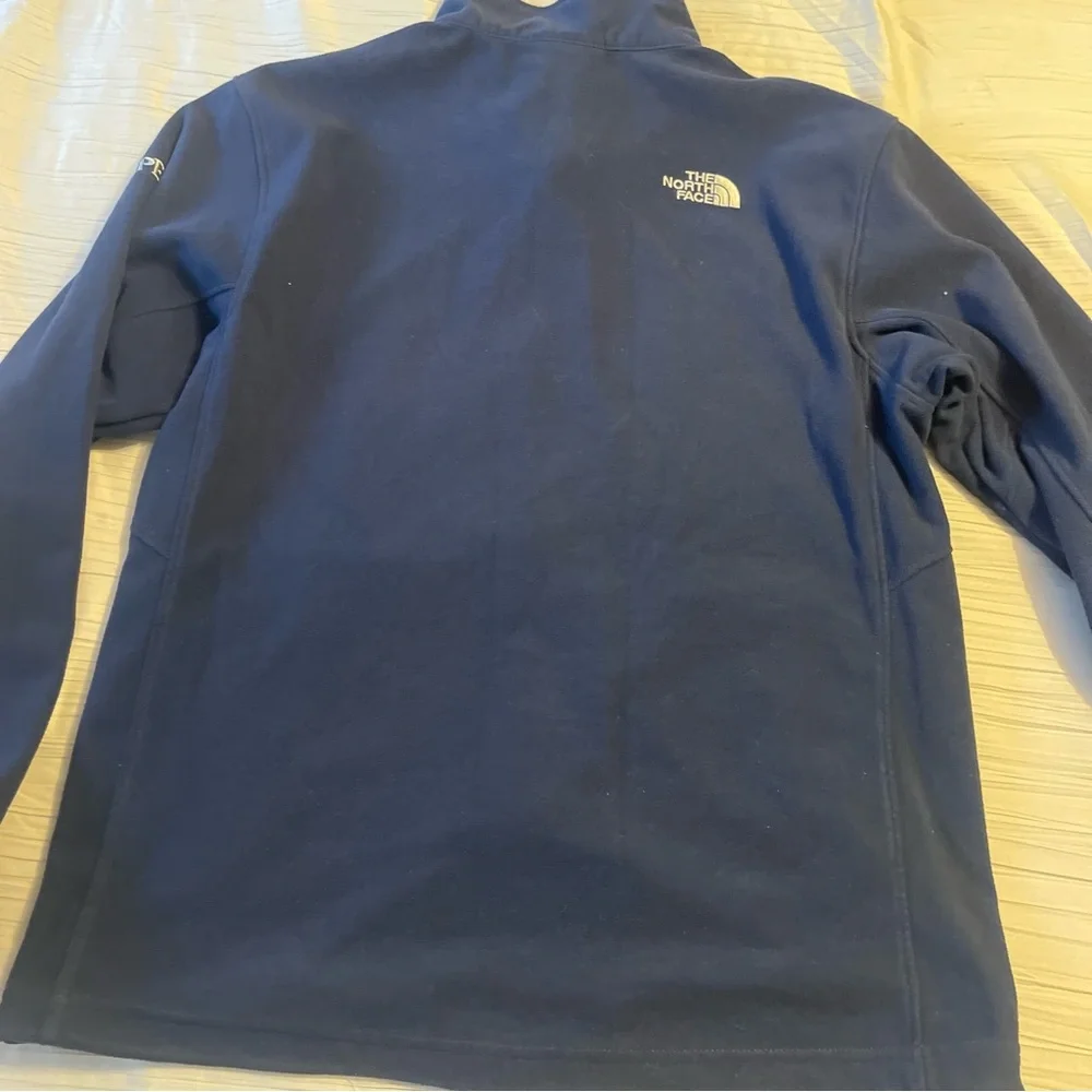 The North‎ Face navy blue fleece jacket size medium